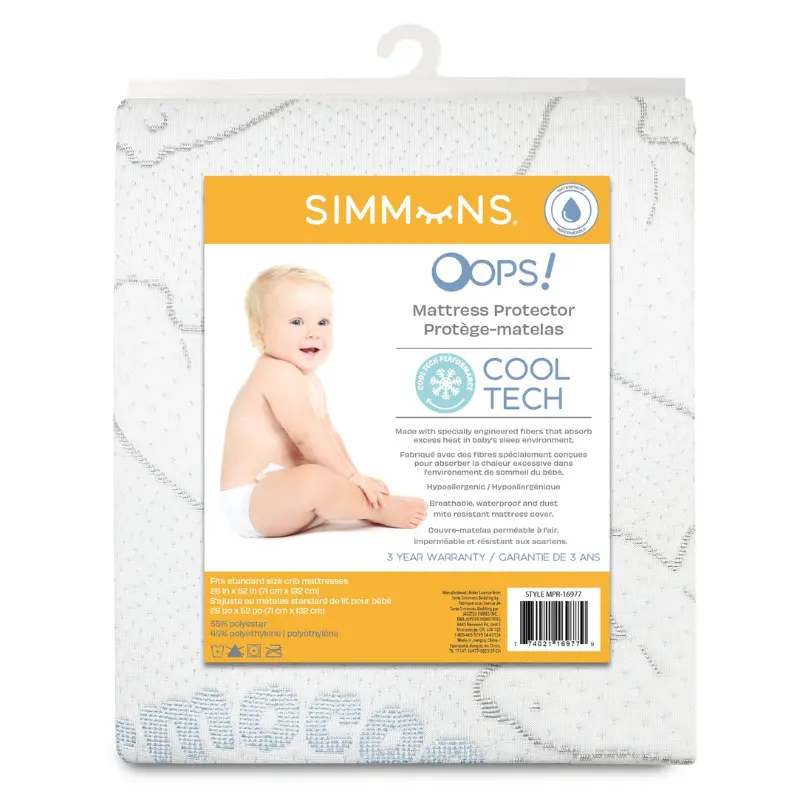 Oops Thermocool Crib Mattress Protector 1