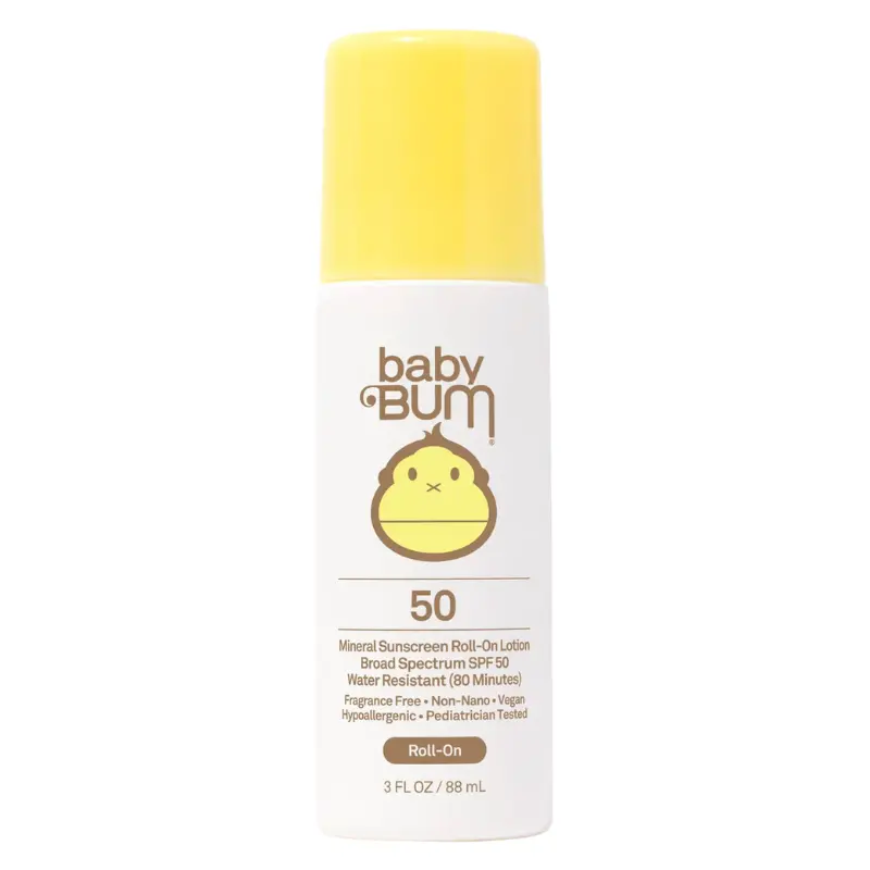 Baby Bum Mineral Spf 50 Roll-On Sunscreen - Fragrance Free 1