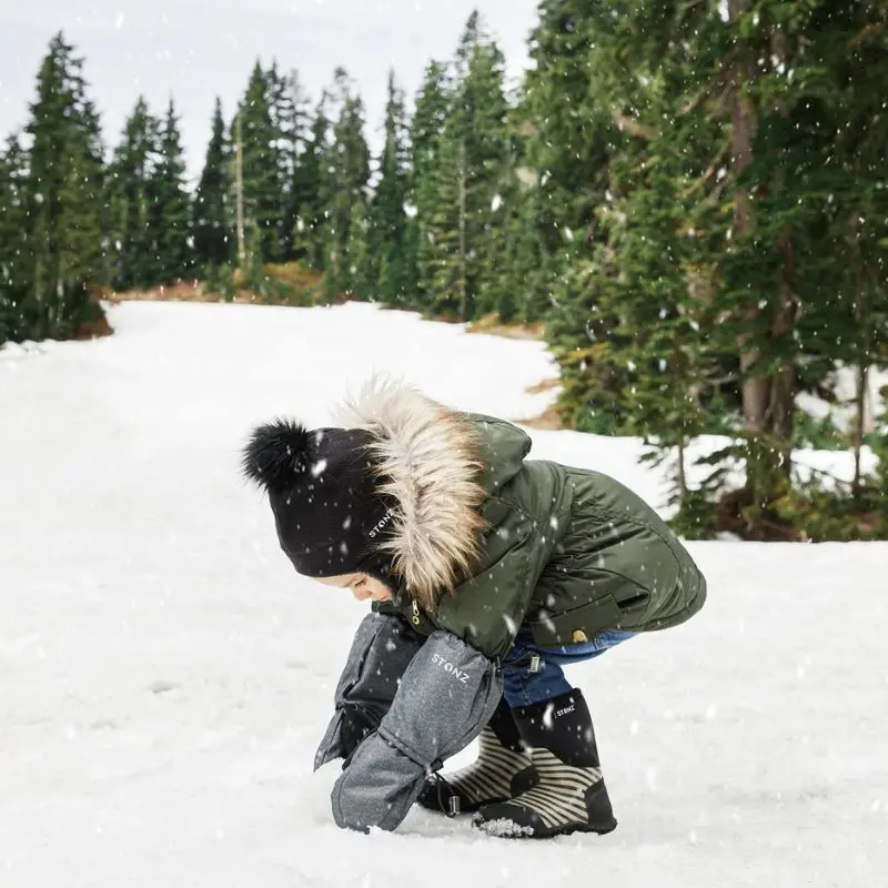 Kid Insulated Snow Mitts 4