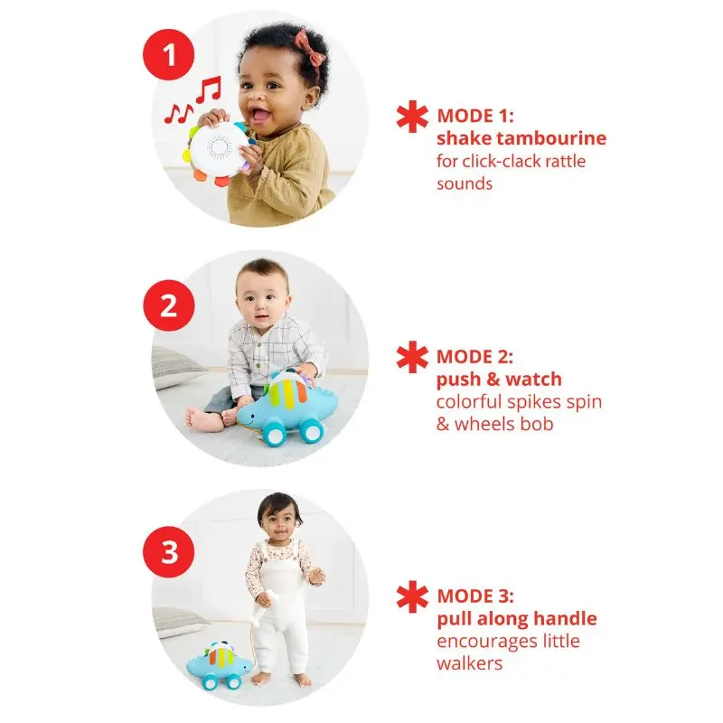 Explore & More Dinosaur 3-In-1 Musical Pull Toy 2