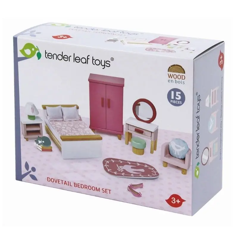 Dovetail Doll House Bedroom Furniture 2