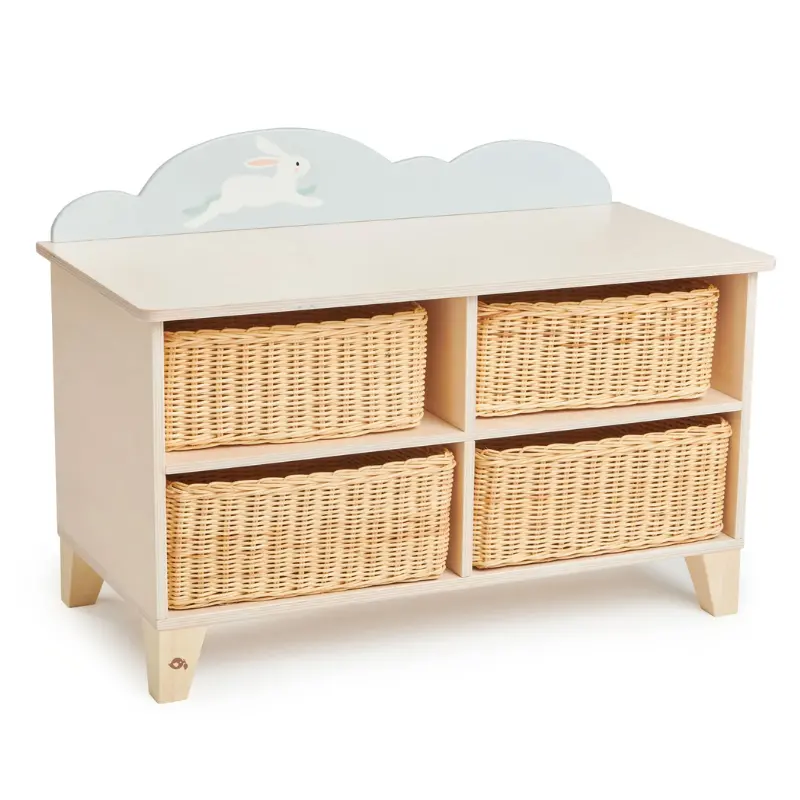 Bunny Dresser With Wicker Baskets 1