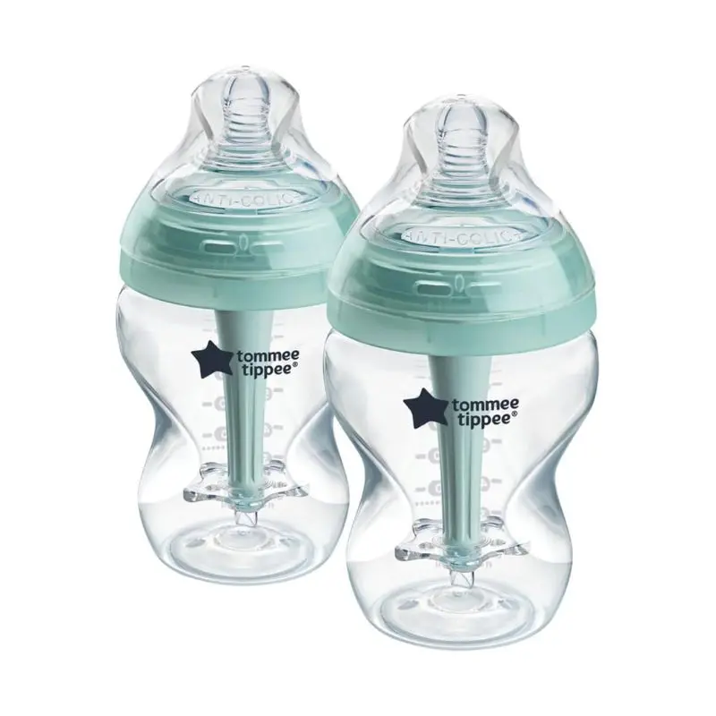 9Oz Advanced Anti-Colic Baby Bottle With Slow Flow Breast-Like Nipple-2 Pack 1