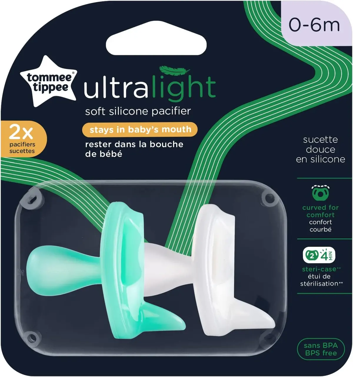 Ultra-Light Silicone Pacifier - 2 Pack 1