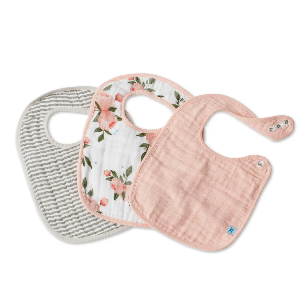 Cotton Muslin Classic Bibs - 3 Pack 11