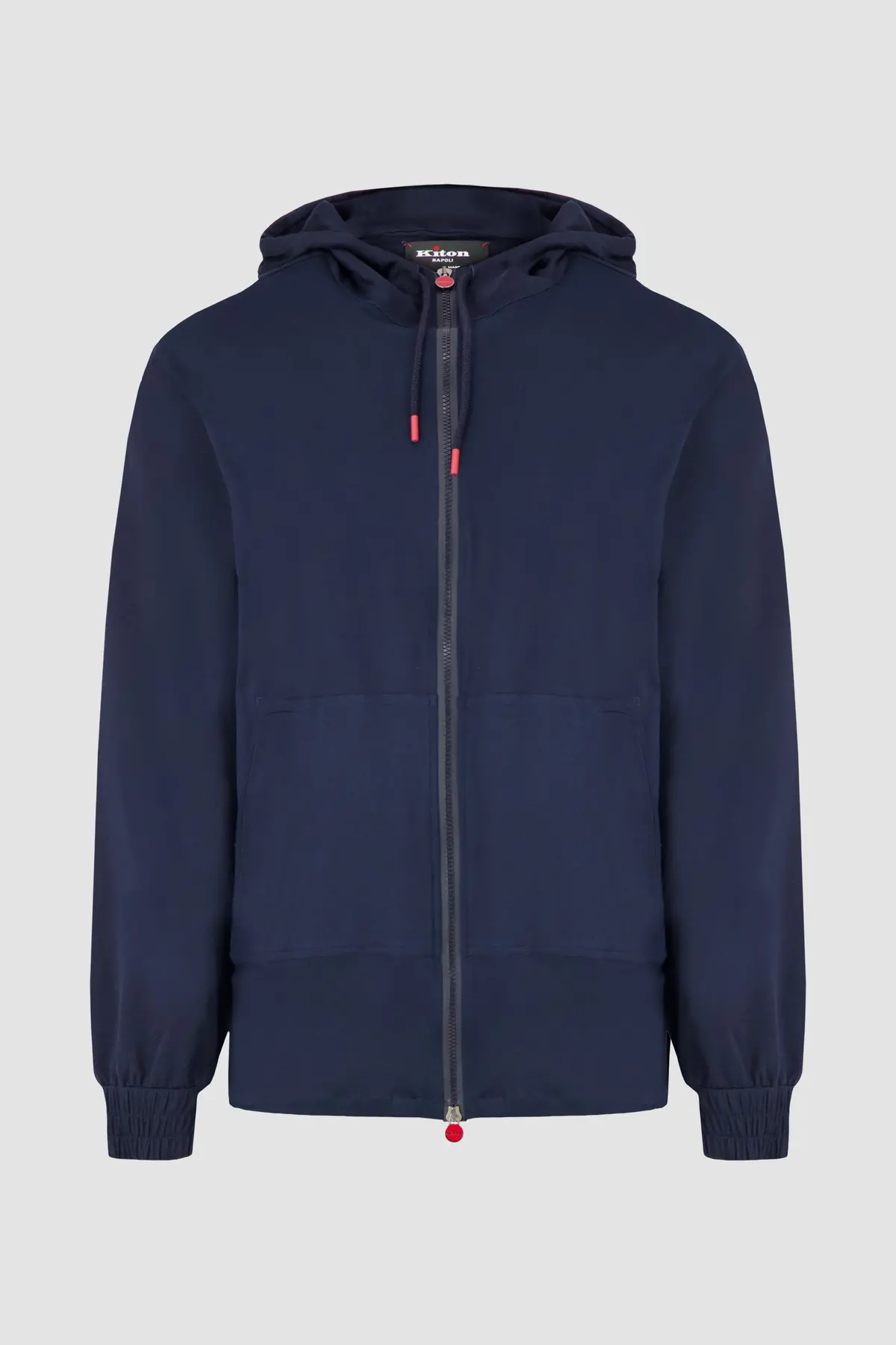 Kiton Navy Umbi Hooded Sweatshirt 1