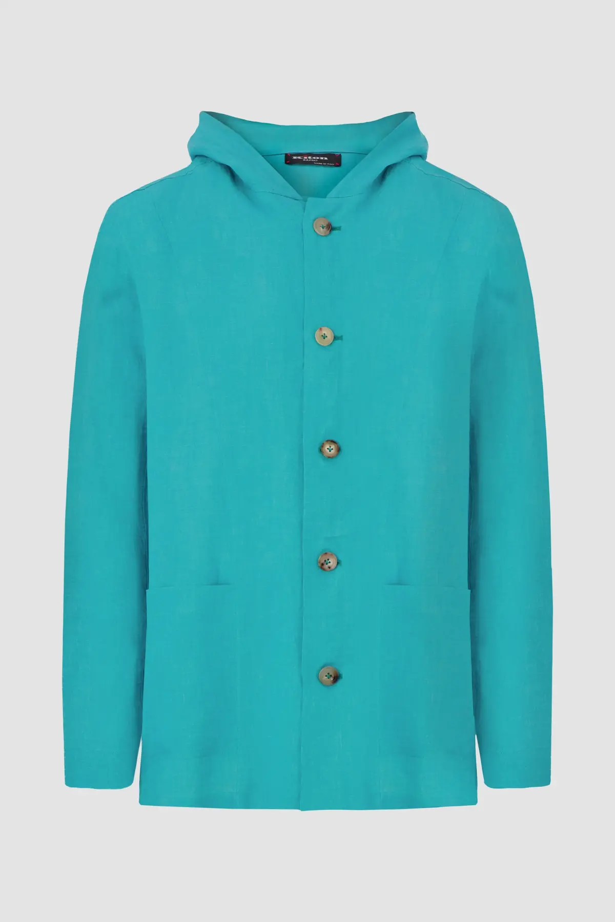 Kiton Turquoise Hooded Luca Blazer 1