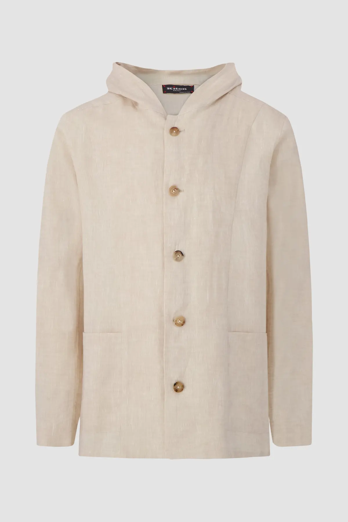 Kiton Cream Hooded Luca Blazer 1