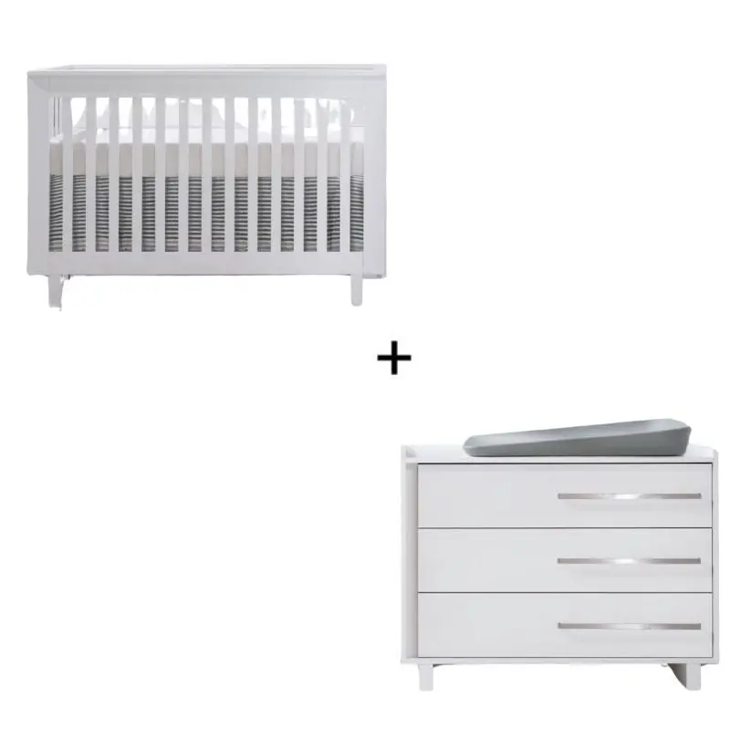 Urban Convertible Crib And Urban 3 Drawer Dresser Combo 5