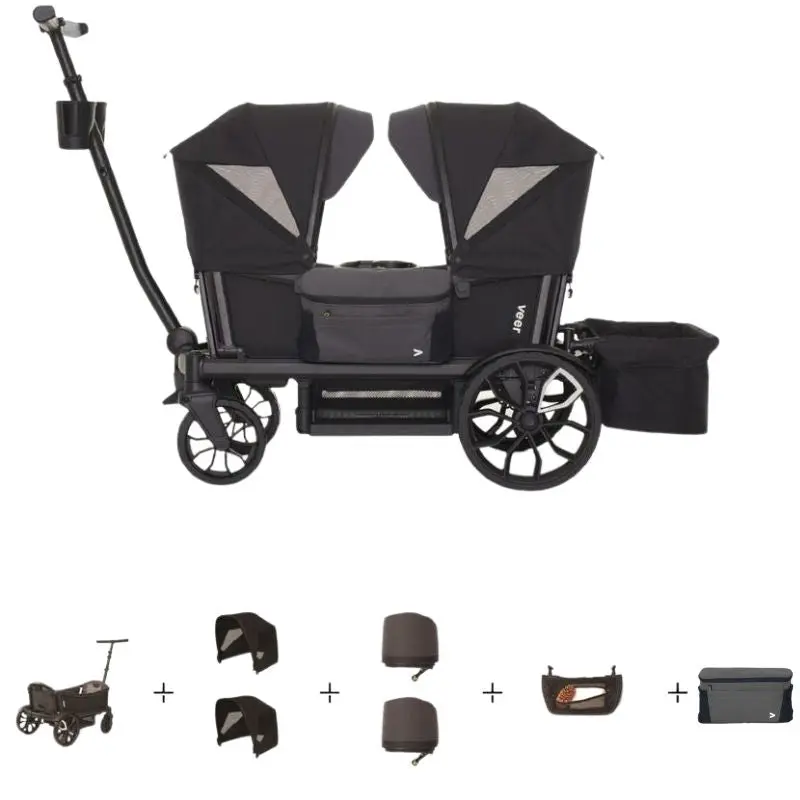 Cruiser All-Terrain 2-Seater Stroller Wagon & Accessories Bundle 1
