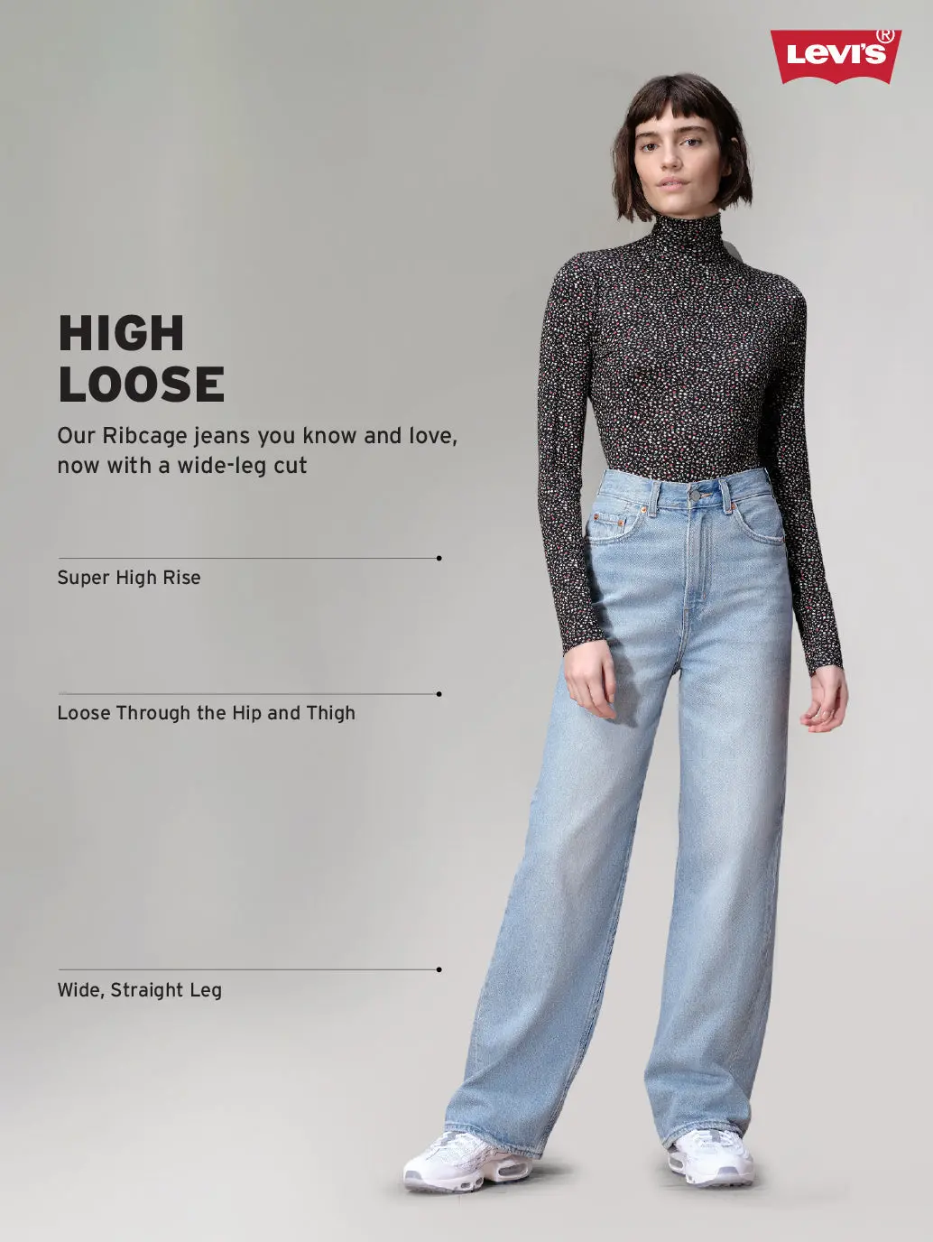 Women's Blue Loose Fit High Rise Boyfriend Jeans 4