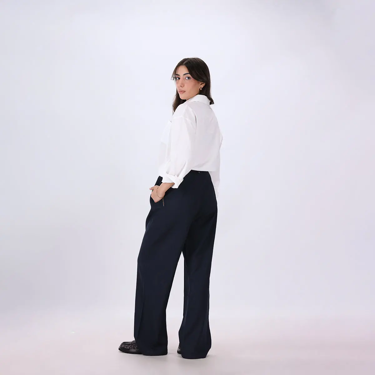 Concealed Belt Tailored Pant 5