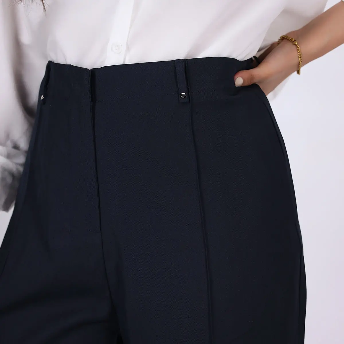 Concealed Belt Tailored Pant 2
