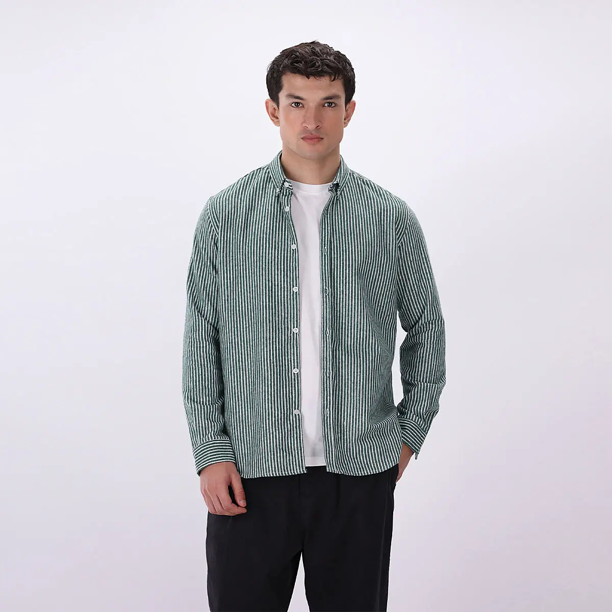 Striped Flannel Shirt 5