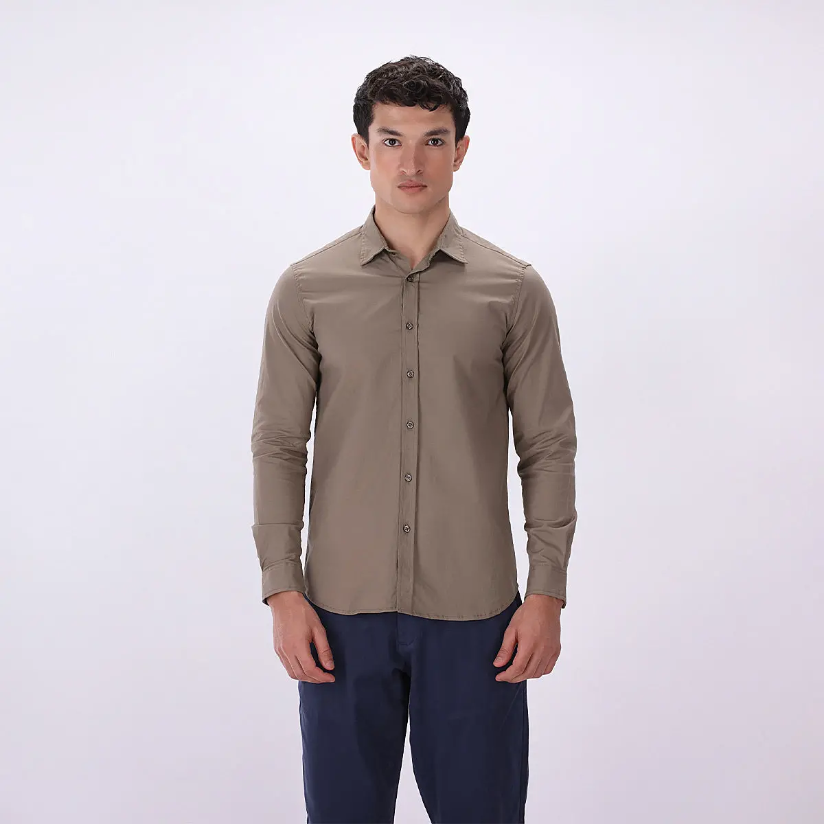 Solid Regular Fit Shirt 1
