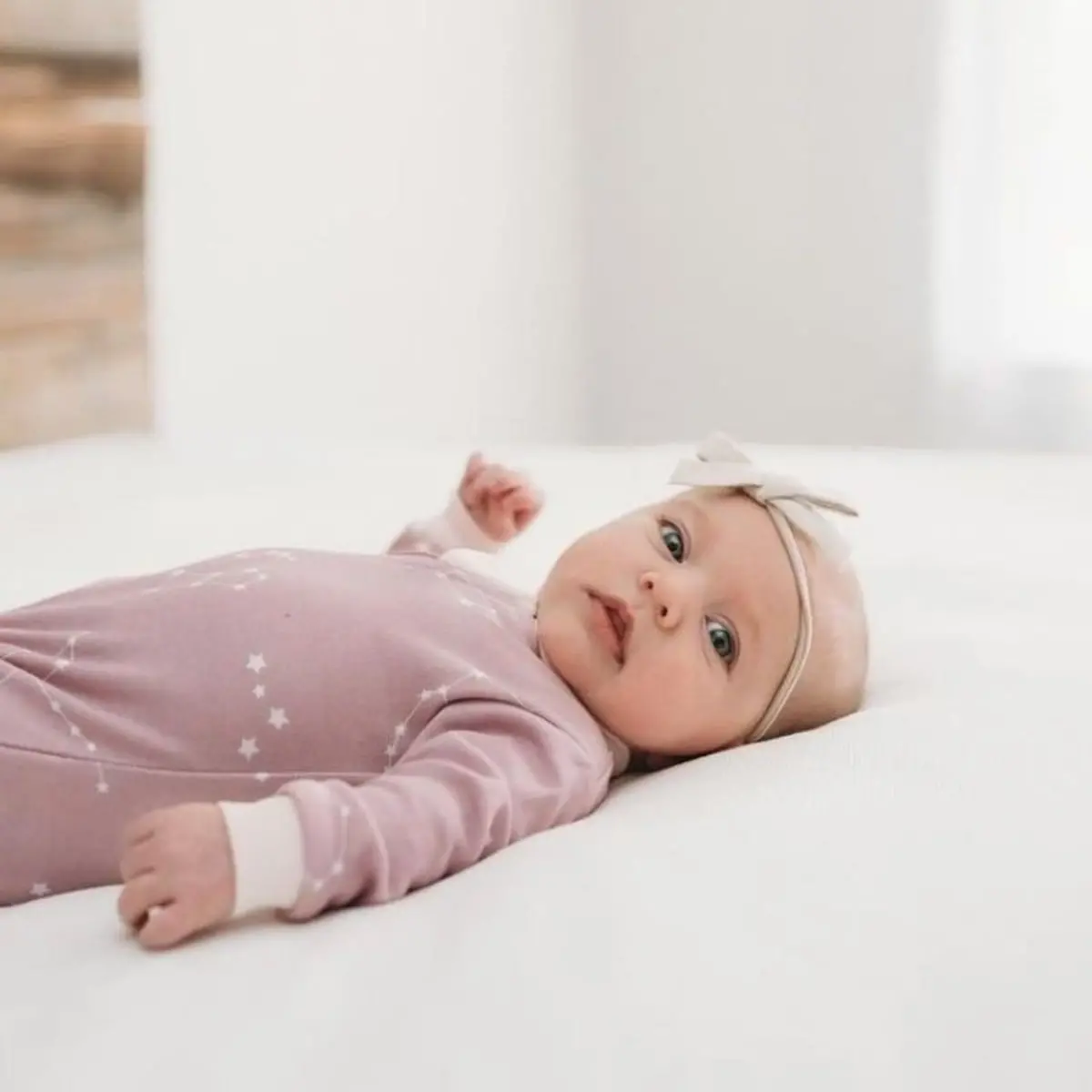 Patterned Organic Footed Sleepers 12