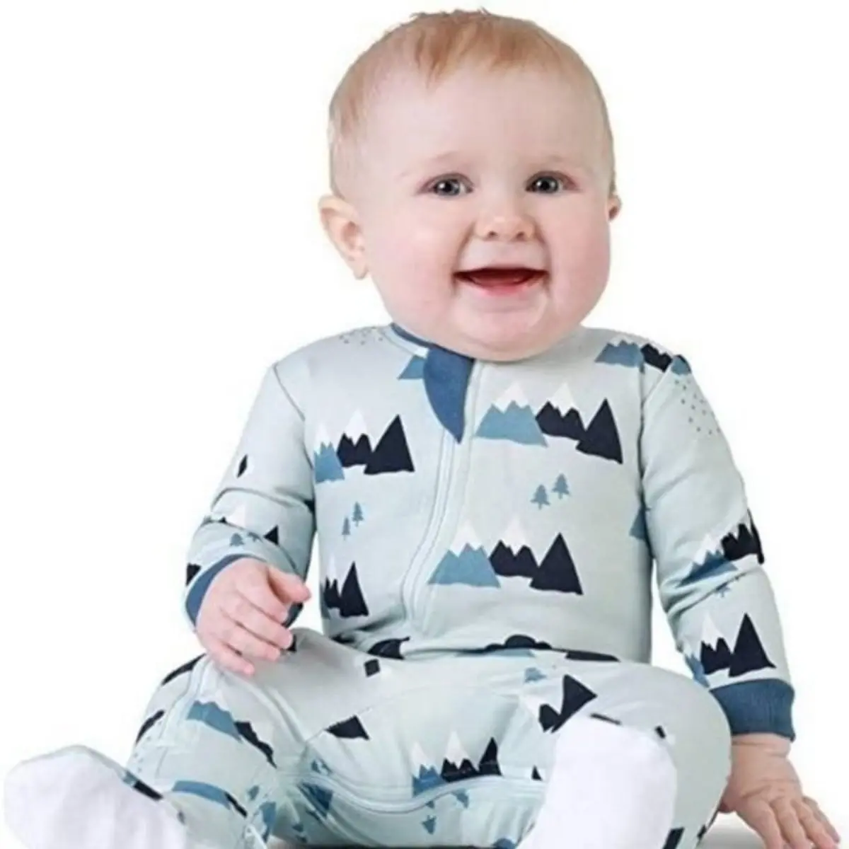 Patterned Organic Footed Sleepers 17