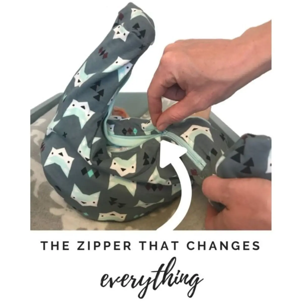 Patterned Organic Footed Sleepers 10