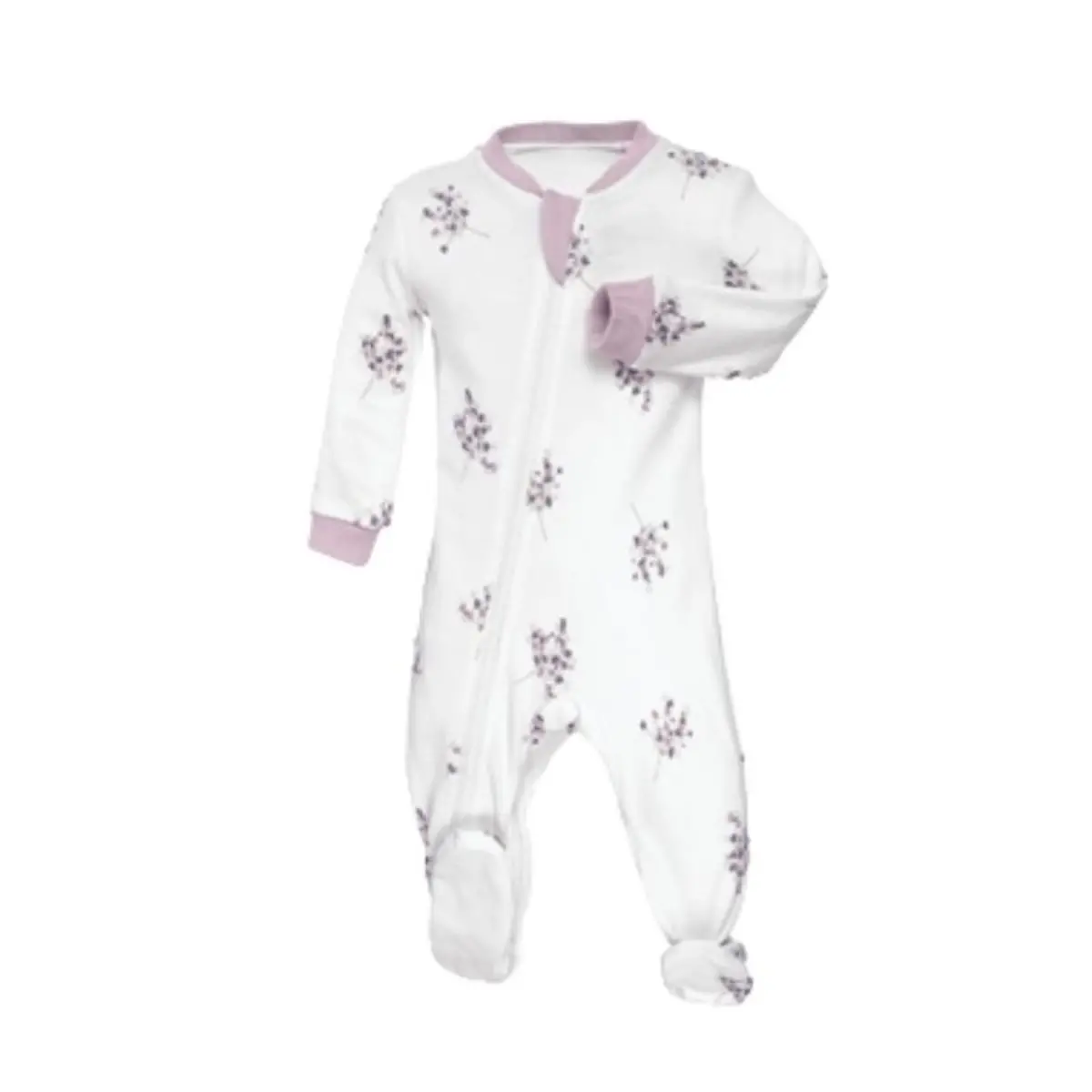 Patterned Organic Footed Sleepers 20