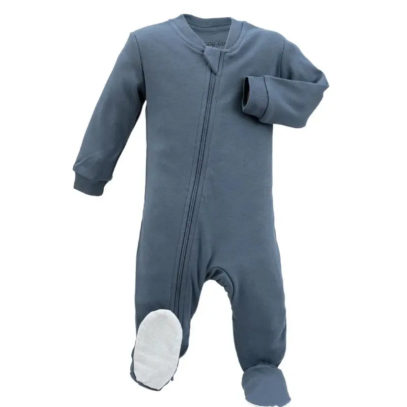 Solid Organic Footed Sleepers 1