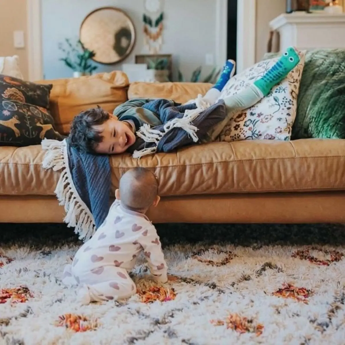 Patterned Organic Footed Sleepers 23