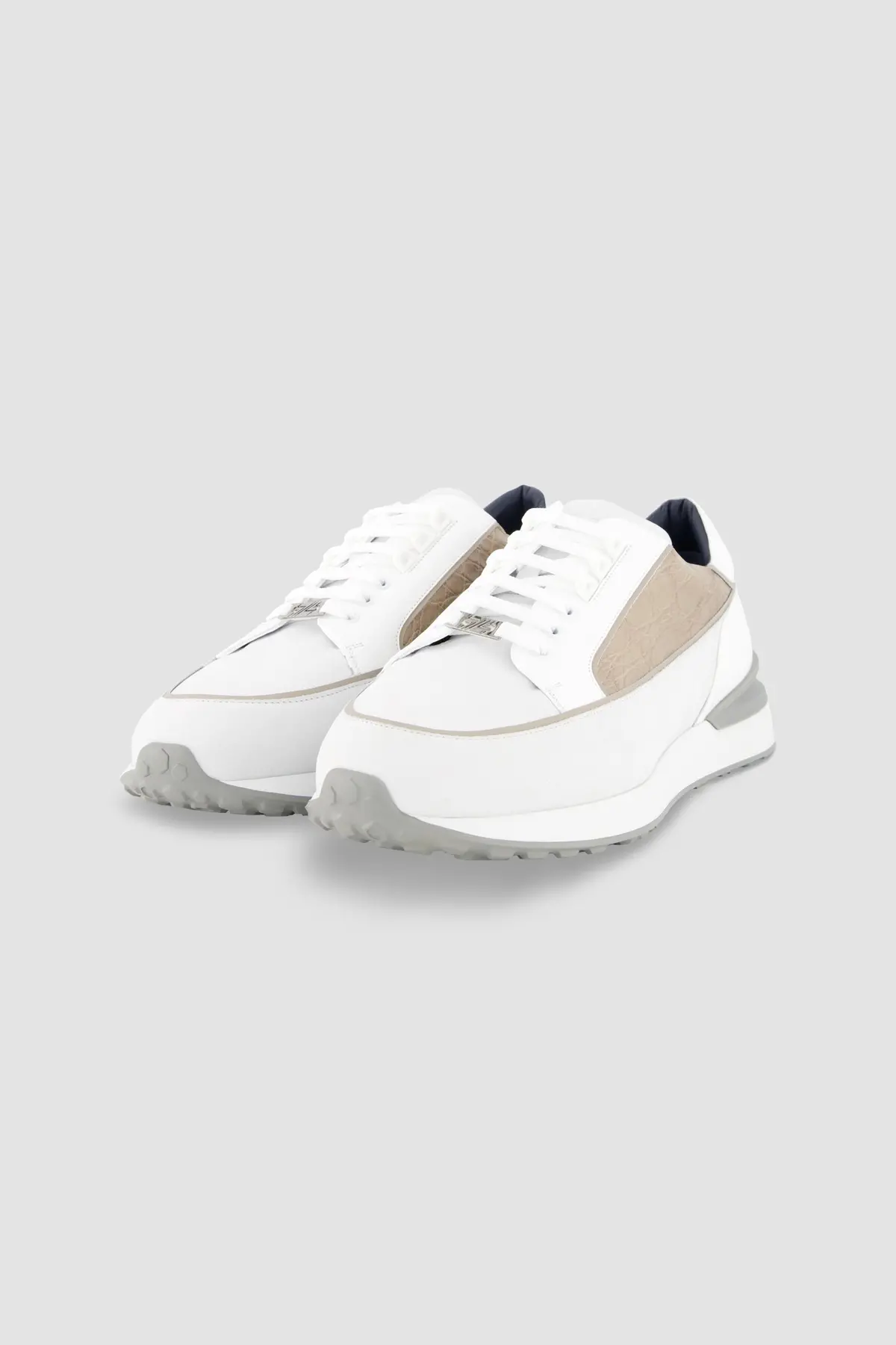 Zilli White Calfskin Sneakers 1
