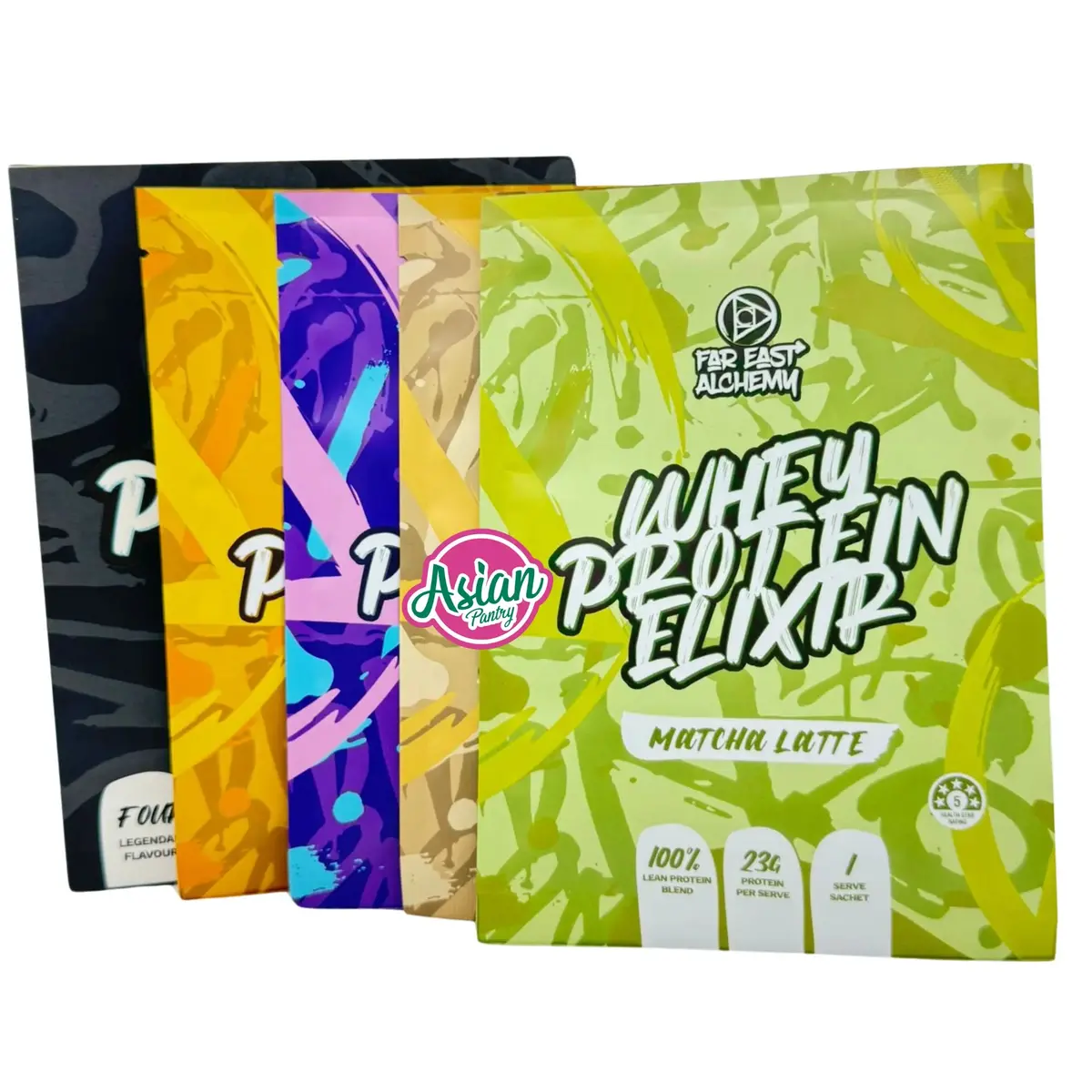 Far East Alchemy Whey Protein Elixir Bubble Tea Protein (4 Main Flavours) 132G 1