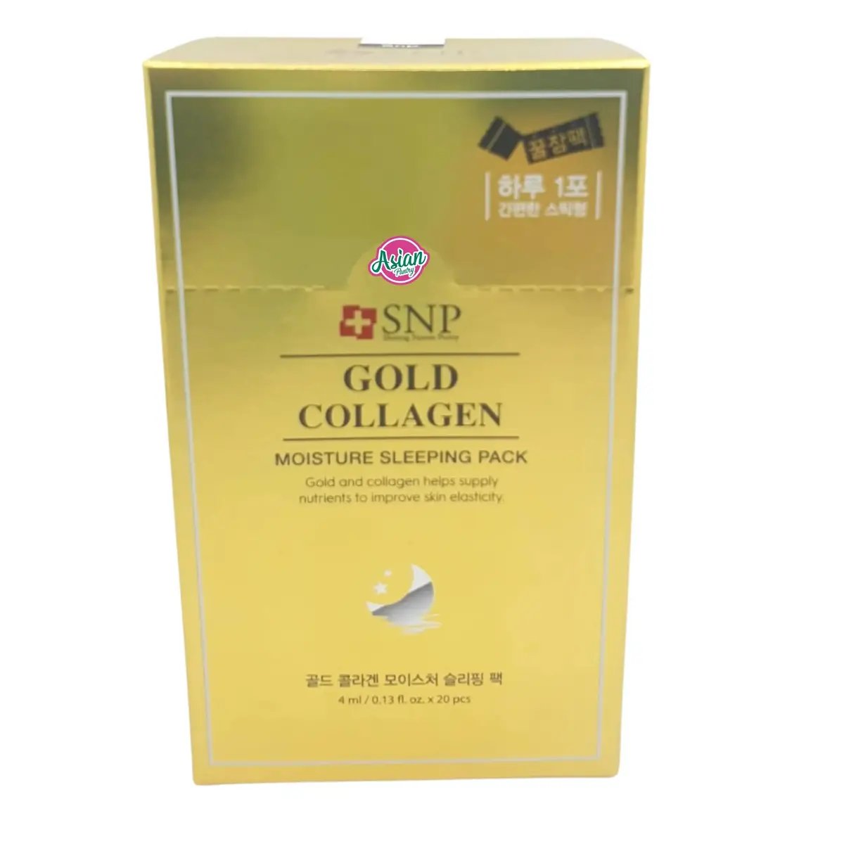 Snp Gold Collagen Sleeping Pack (20 X 4Ml) 80Ml 1