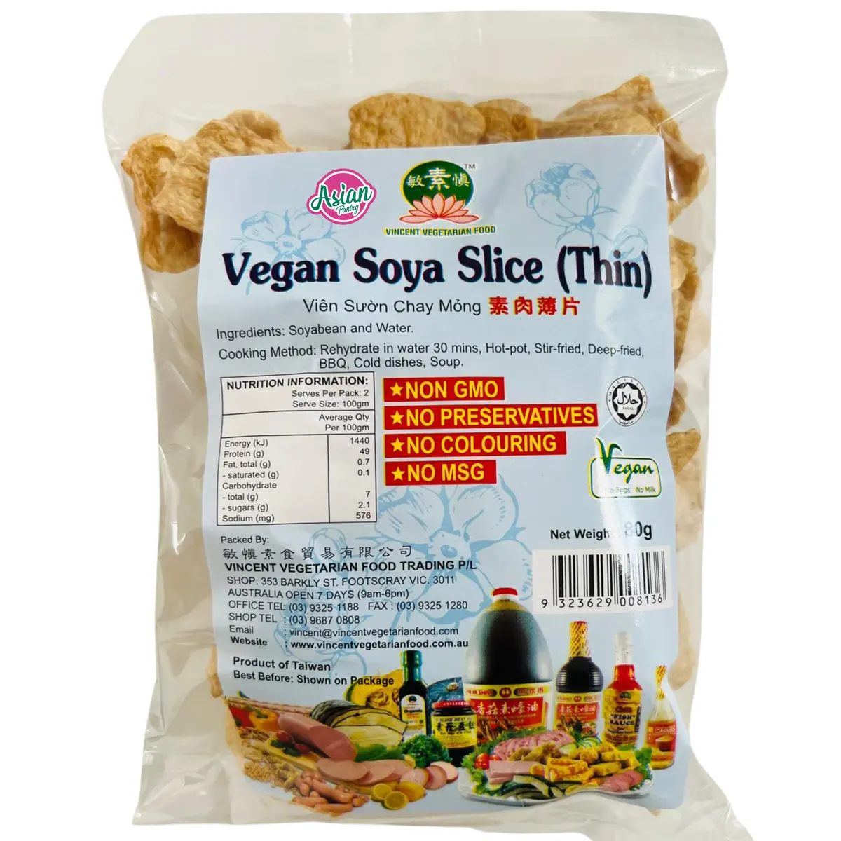 Vvf Vegan Soya Slice (Thin) 80G 1