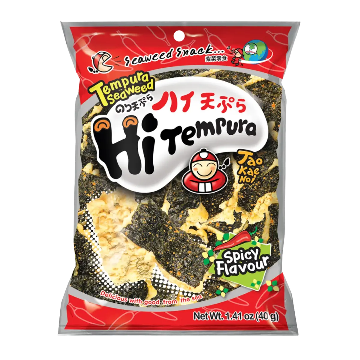 Tao Kae Noi Tempura Seaweed Spicy 40G 1