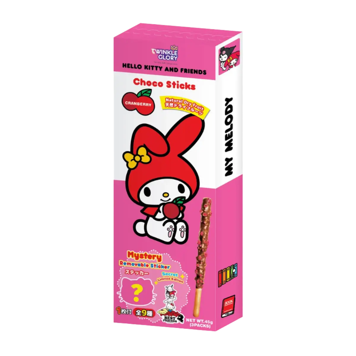 Twinkle Glory My Melody Cranberry Choco Sticks 45G 1