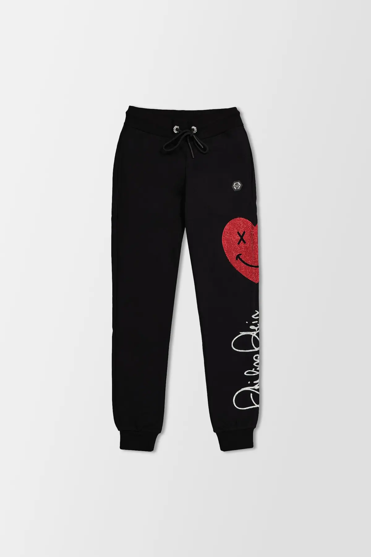 Philipp Plein Black Signature Jogging Trousers 1