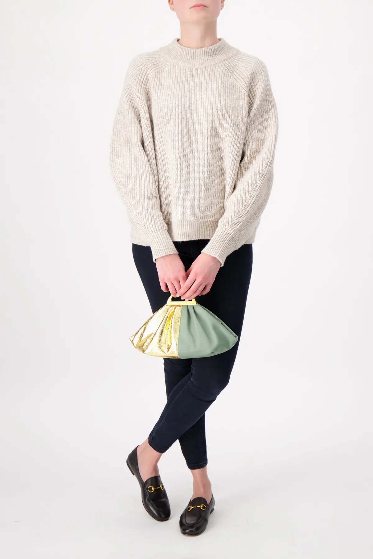 The Volon Gold/Military Gabi Mini Handbag 2