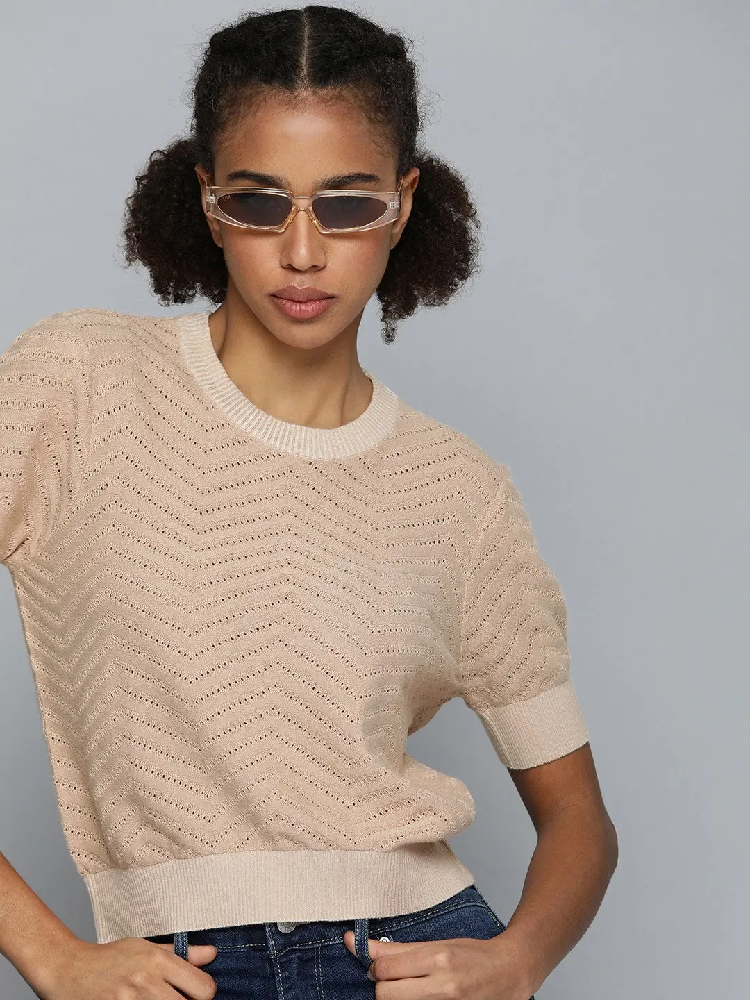 Women's Beige Sweater 1