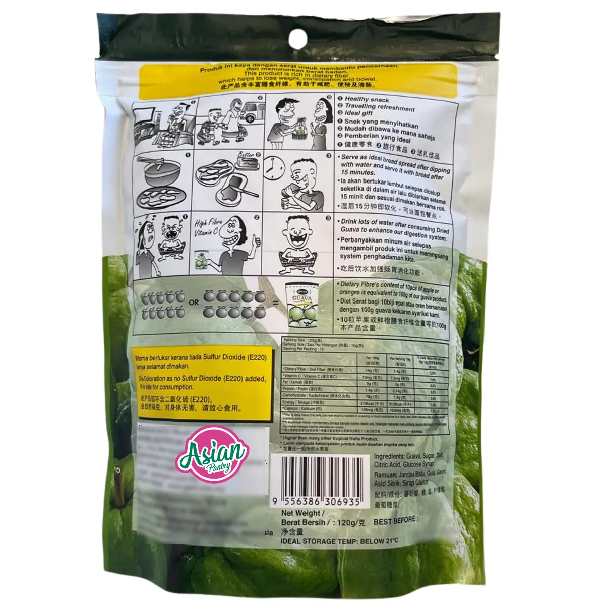 Garsva Naturally Preserved Dried Guava 120G 2