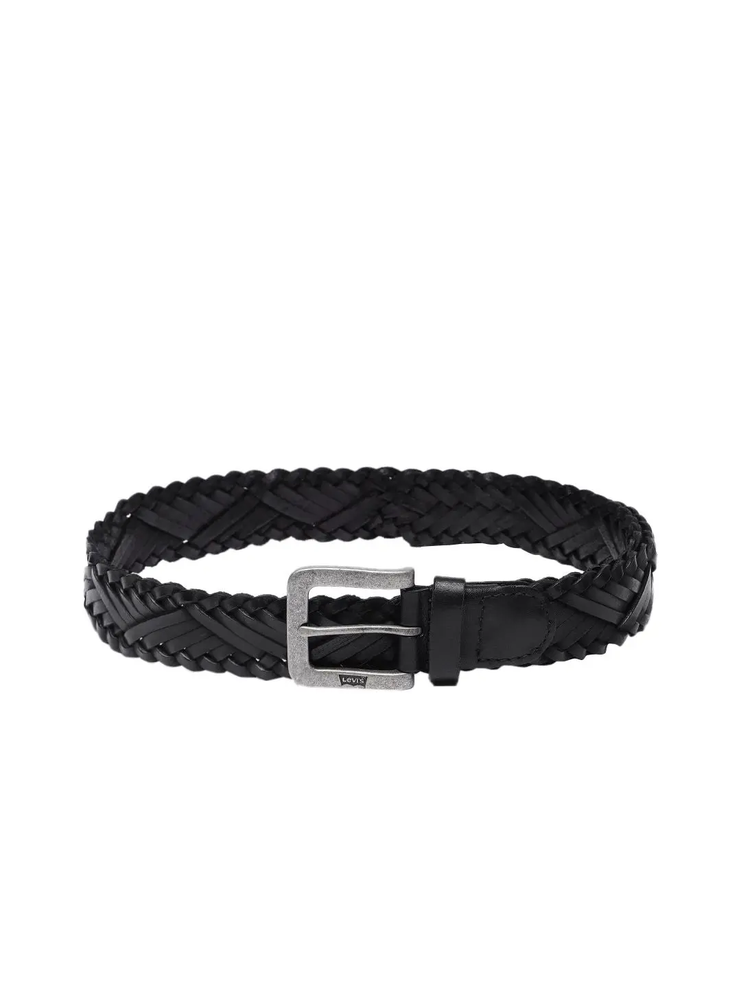 Men's Black Textured Belt 2