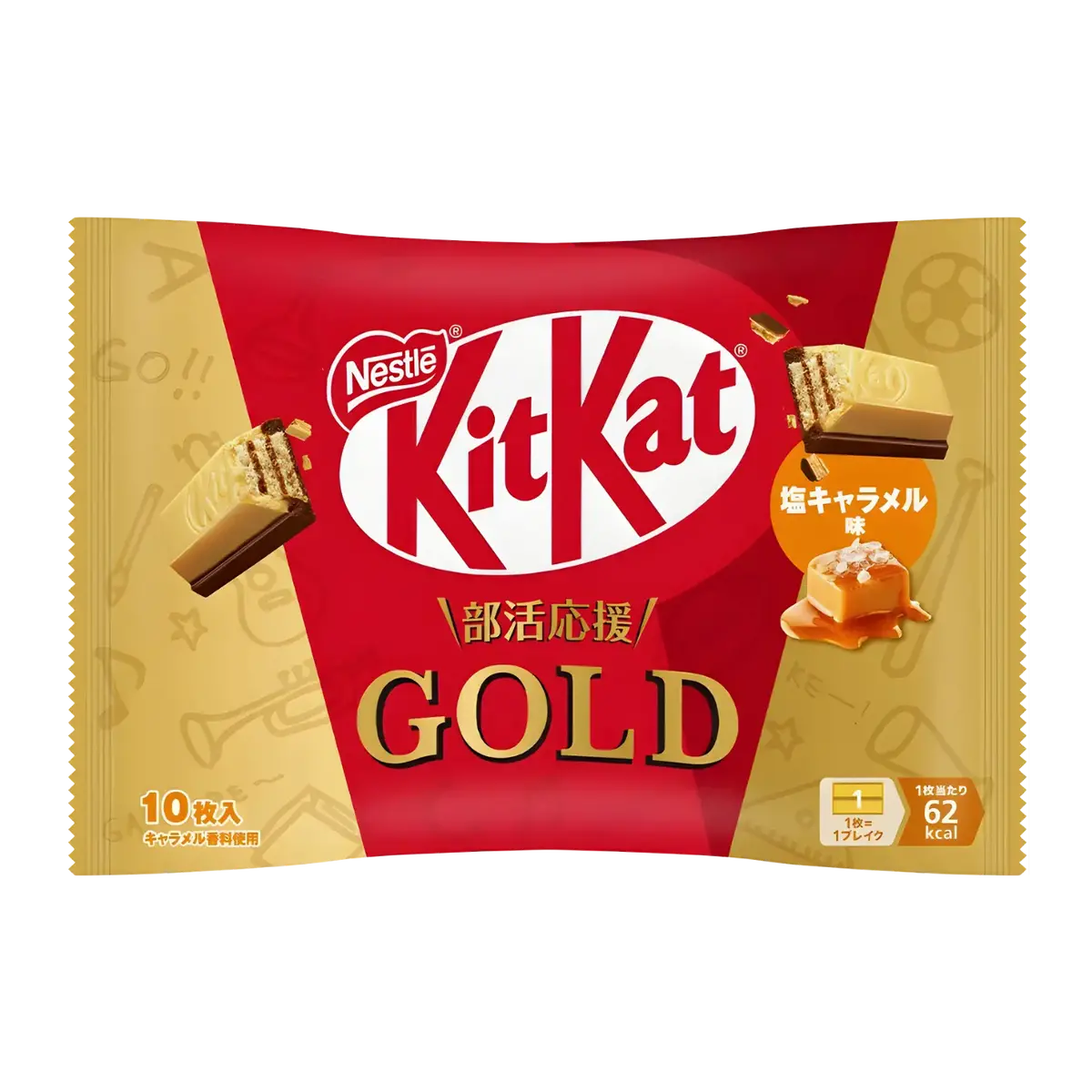 Nestle Kitkat Wafer Chocolate Gold Salted Caramel 116G 1