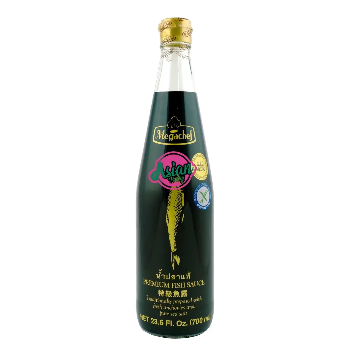 Megachef Premium Fish Sauce Brown Label 700Ml 1