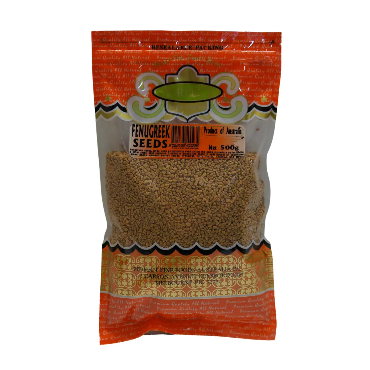 Perfect Fine Foods Fenugreek Seeds 500G 1