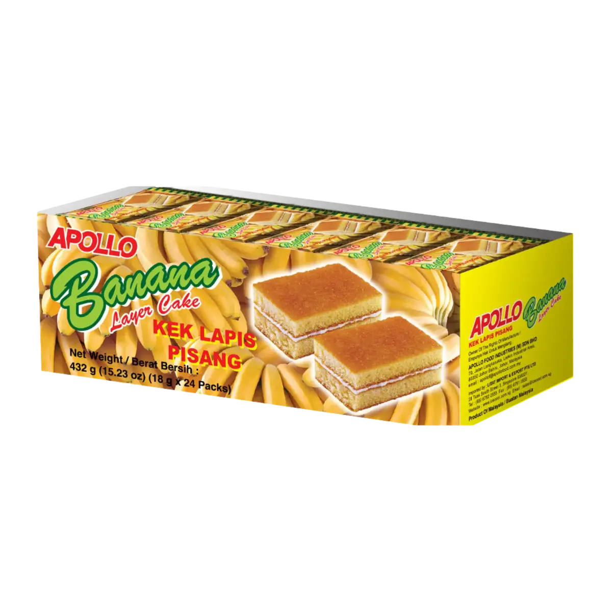 Apollo Banana Layer Cake 24Pk 1