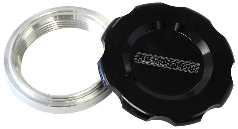 Af465-24Blk Low-Profile Billet Aluminum Filler Cap & Bung 1
