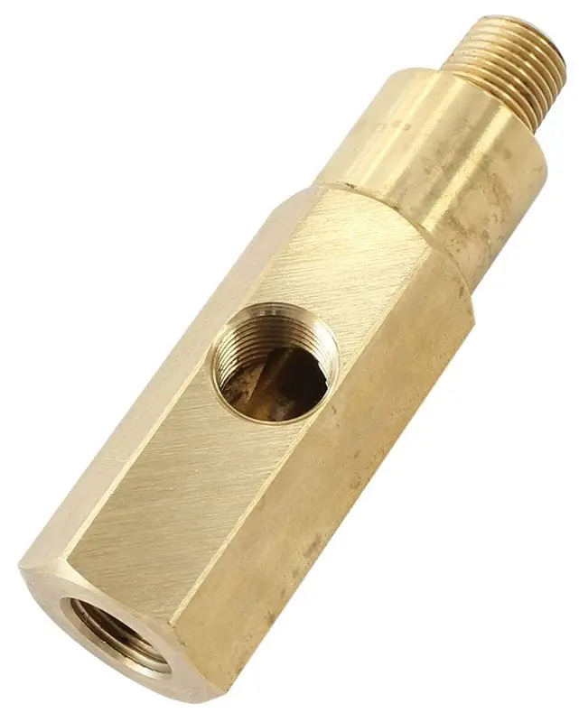 Afga-32 Oil Pressure Gauge Adapter – 1/8" Npt To 1/8" Npt Male Fitting 1