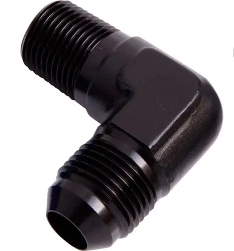 1/8" Npt To -4An Male Flare Adapter – Black Anodized Af822-04Blk 1