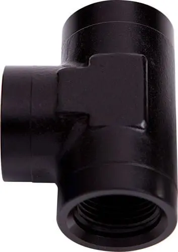 Black Anodized -16An Orb Female Tee Fitting Af938-16Blk For High-Pressure Lines 1