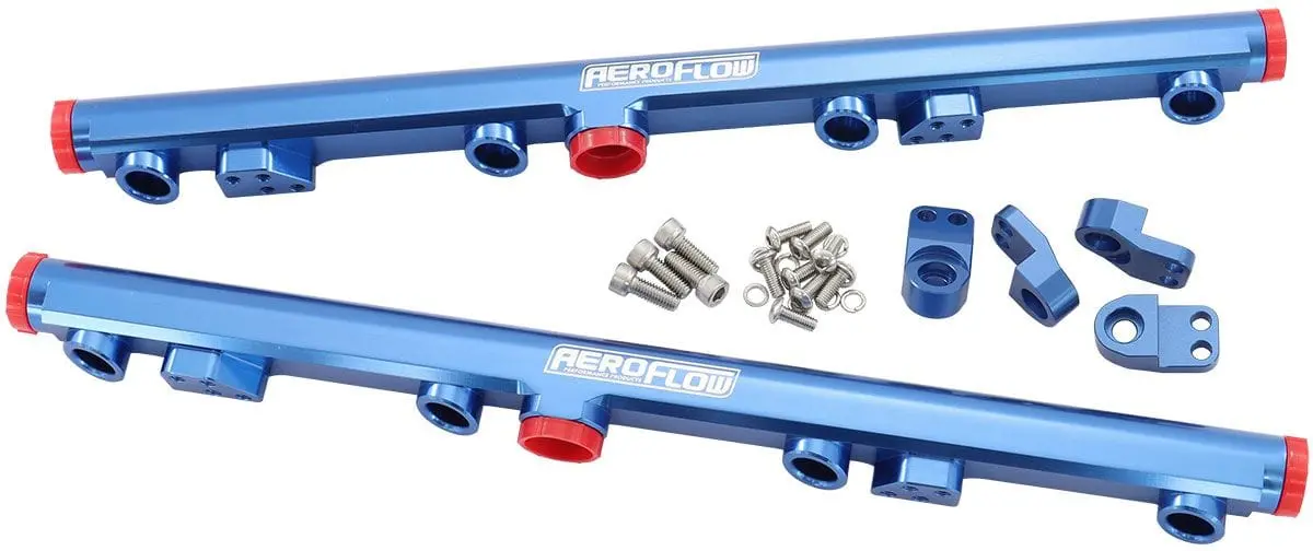 Gm Ls-Series Billet Efi Fuel Rails – Blue Anodized (Af64-2155) 1