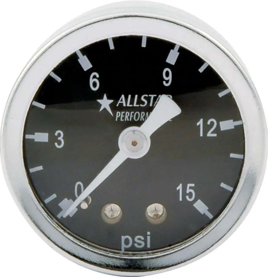 Allstar Performance All80200 Shockproof Liquid-Filled Pressure Gauge – 2.5" Dial 1