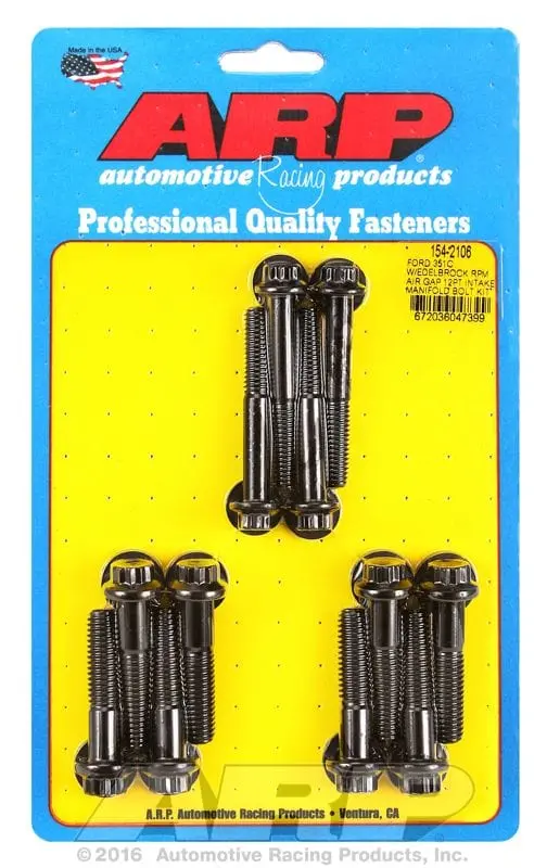 Arp 12-Point Intake Manifold Bolt Kit – Black Oxide Finish Ar154-2106 1
