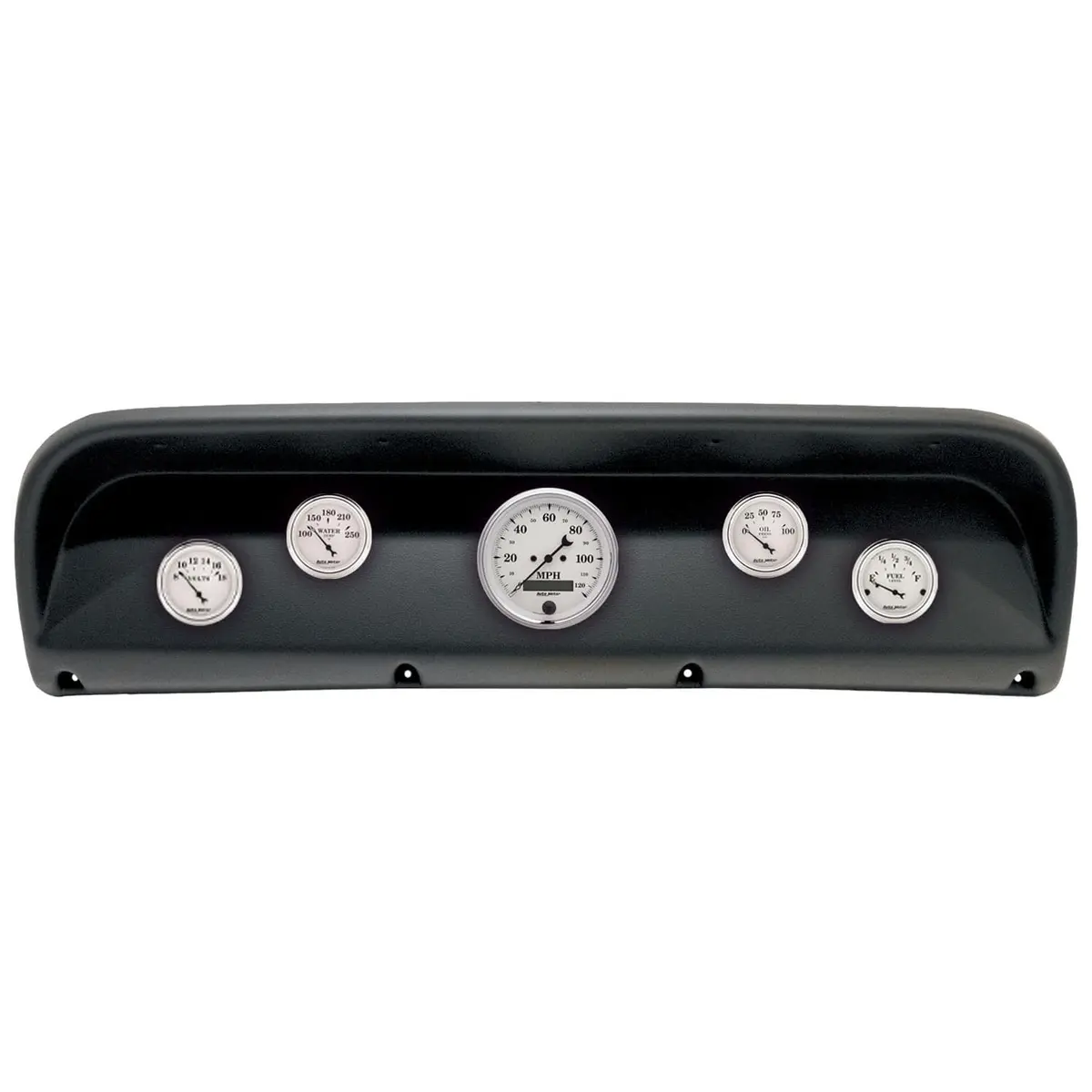 Autometer 2900-08 Old Tyme White Instrument Cluster – Vintage-Style Gauges With Modern Electronics 1