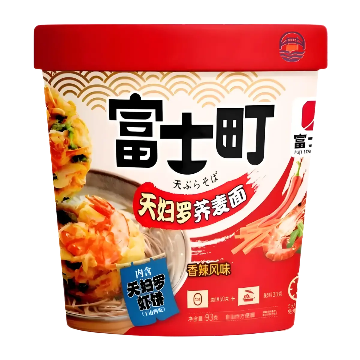 Fuji Town Tempura Soba Instant Noodles Spicy Beef Flavour 93G 1