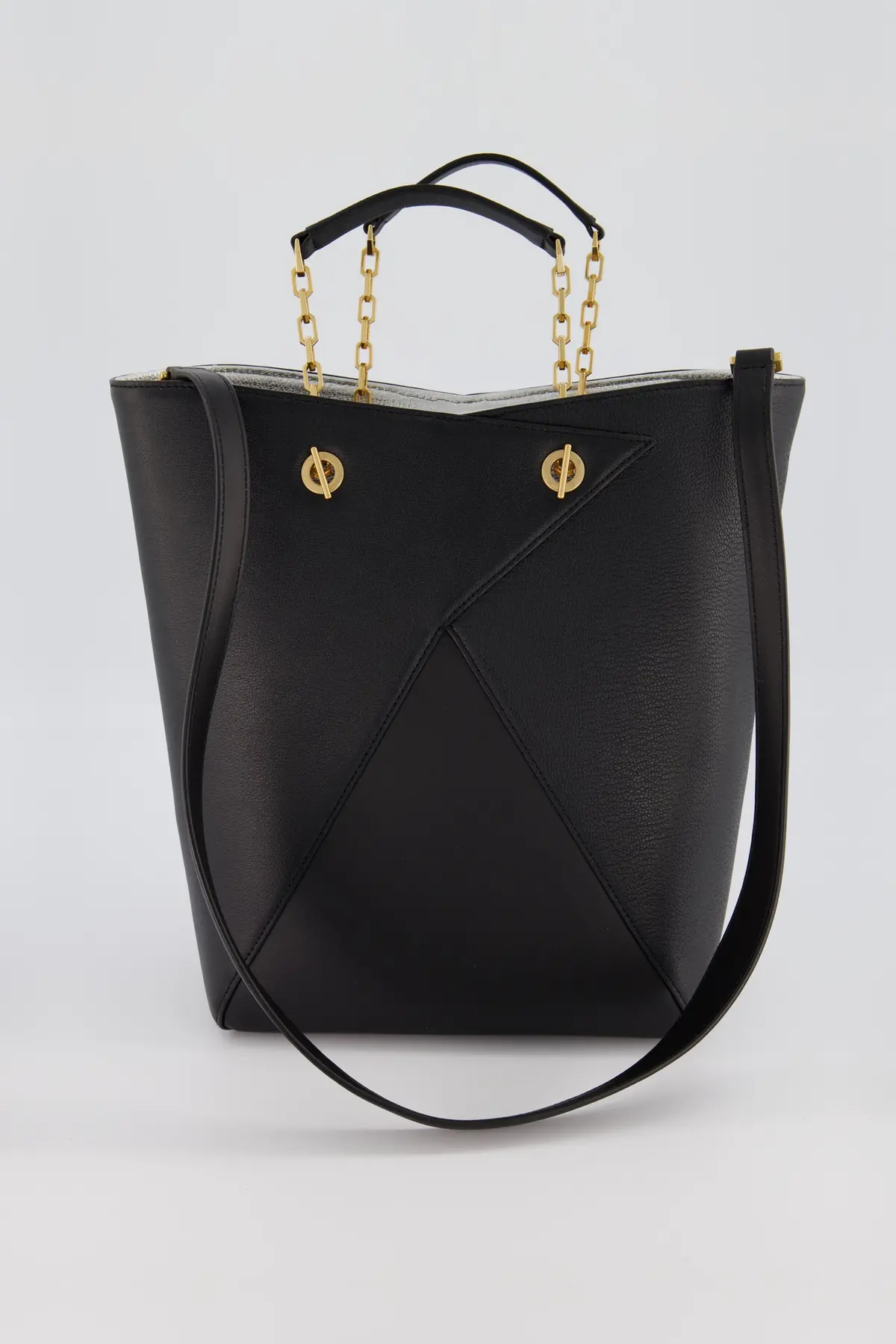 The Volon Black Mani Shopper Bag 1